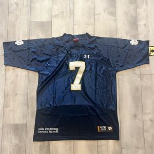 Notes Dame Jersey - Under Armor Navy Blue Size 50